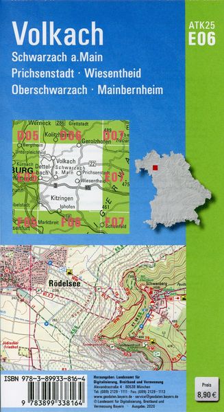 Produktbild: ATK25-E06 Volkach (Amtliche Topographische Karte 1:25000)