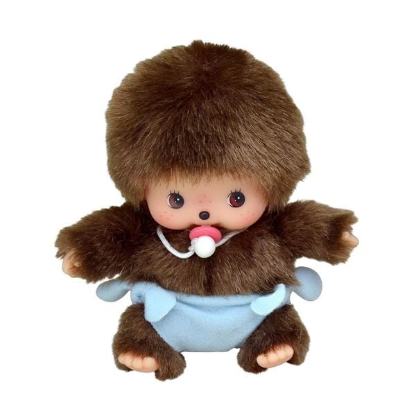 Bebichhichi Plüschfigur Junge mit Windel blau/braun 15cm