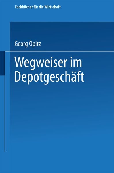 Produktbild: Wegweiser im Depotgesch&auml;ft