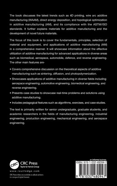 Produktbild: Additive Manufacturing for Advance Applications