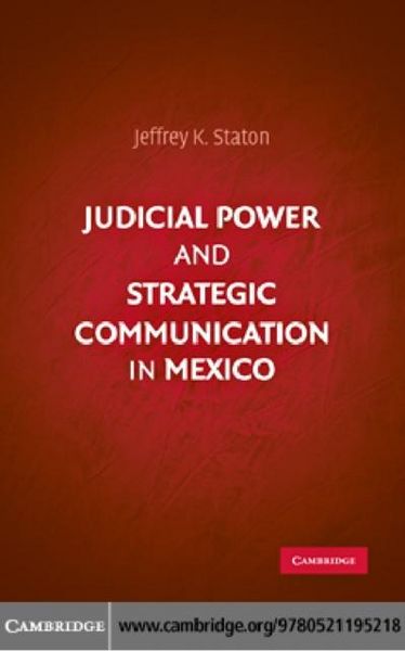 Produktbild: Judicial Power and Strategic Communication in Mexico