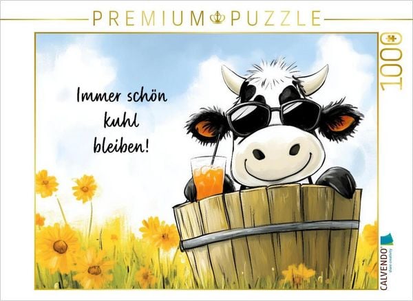 Produktbild: CALVENDO Puzzle Kuhl bleiben | 1000 Teile Lege-Gr&ouml;&szlig;e 64x48cm Foto-Puzzle f&uuml;r gl&uuml;ckliche Stunden