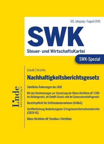 Produktbild: SWK-Spezial Nachhaltigkeitsberichtsgesetz