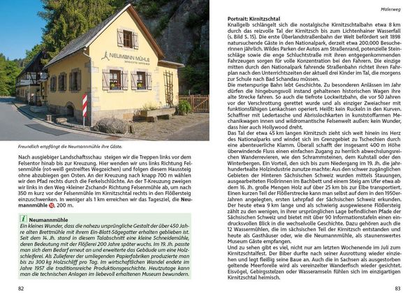 Produktbild: ROTHER Wanderf&uuml;hrer Malerweg und Dichter-Musiker-Maler-Weg. Alle Etappen der beiden Fernwanderwege durch die S&auml;chsische Schweiz.