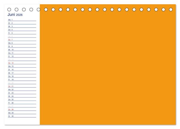 Produktbild: Farbiger Bastelkalender (Tischkalender 2026 DIN A5 quer), CALVENDO Monatskalender