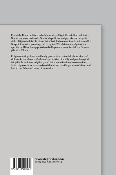 Produktbild: Sexualisierte Gewalt in kirchlichen Kontexten | Sexual Violence in the Context of the Church