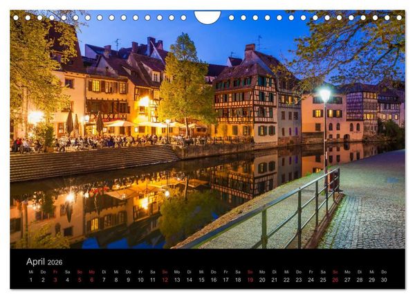 Produktbild: Stra&szlig;burg Impressionen (Wandkalender 2026 DIN A4 quer), CALVENDO Monatskalender