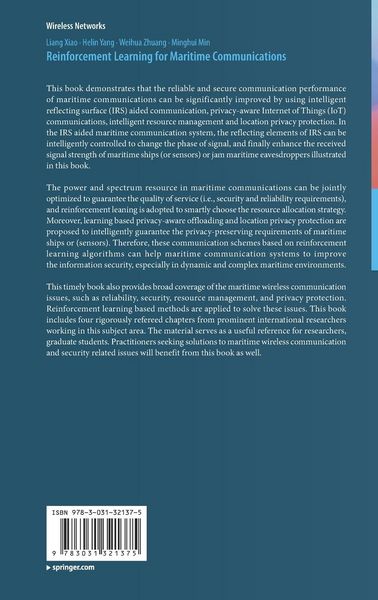 Produktbild: Reinforcement Learning for Maritime Communications