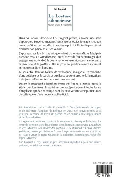 Produktbild: Lecture silencieuse