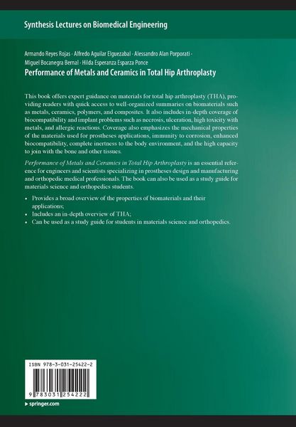 Produktbild: Performance of Metals and Ceramics in Total Hip Arthroplasty