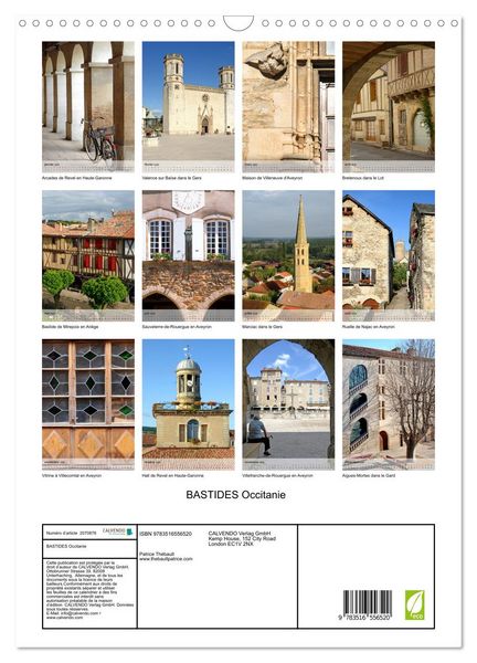 Produktbild: BASTIDES Occitanie (Calendrier mural 2026 DIN A3 horizontal), CALVENDO calendrier mensuel