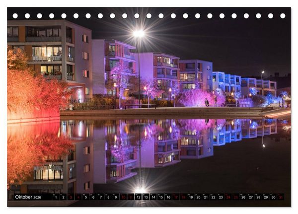 Produktbild: Essen bei Nacht (Tischkalender 2026 DIN A5 quer), CALVENDO Monatskalender