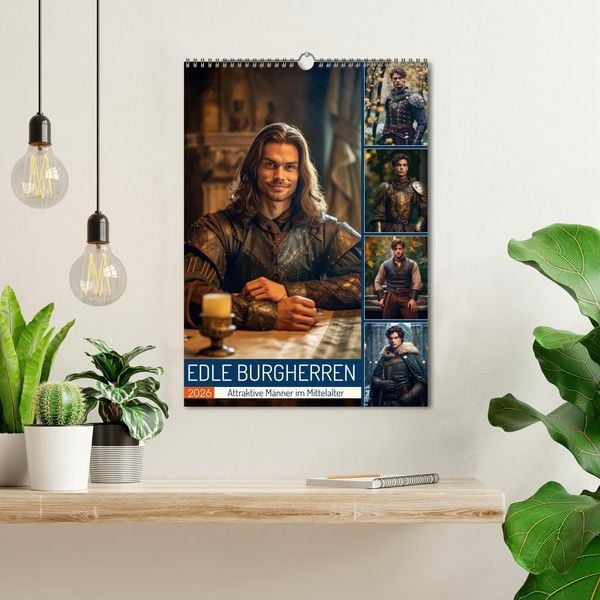Produktbild: Edle Burgherren (Wandkalender 2026 DIN A3 hoch), CALVENDO Monatskalender