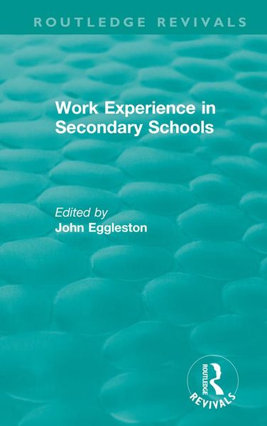 Produktbild: Work Experience in Secondary Schools