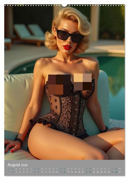 Produktbild: Pinup-Diven (hochwertiger Premium Wandkalender 2026 DIN A2 hoch), Kunstdruck in Hochglanz