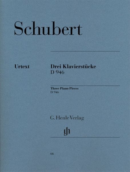 Produktbild: Franz Schubert - 3 Klavierst&uuml;cke (Impromptus) op. post. D 946
