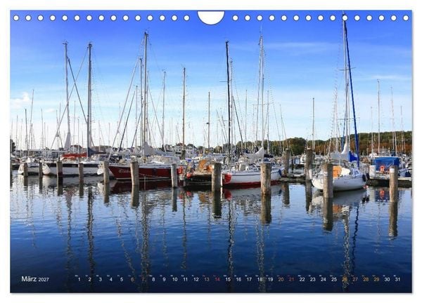 Produktbild: YACHTH&Auml;FEN AN DER OSTSEE (Wandkalender 2027 DIN A4 quer), CALVENDO Monatskalender