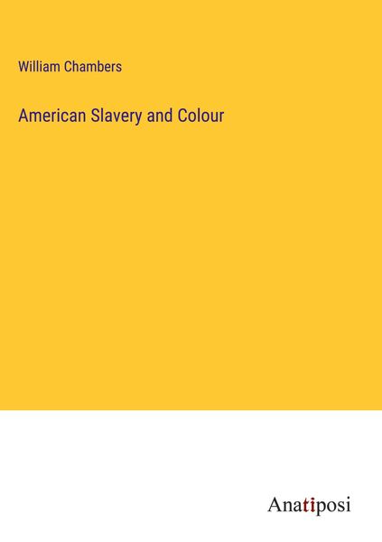 Produktbild: American Slavery and Colour