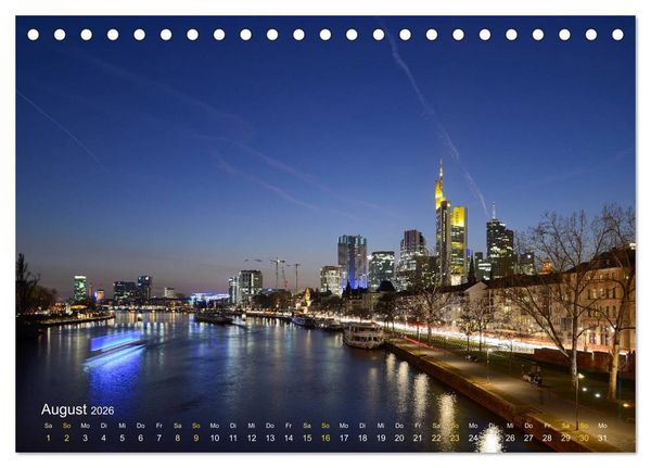 Produktbild: Faszinierendes Frankfurt - Impressionen aus der Mainmetropole (Tischkalender 2026 DIN A5 quer), CALVENDO Monatskalender