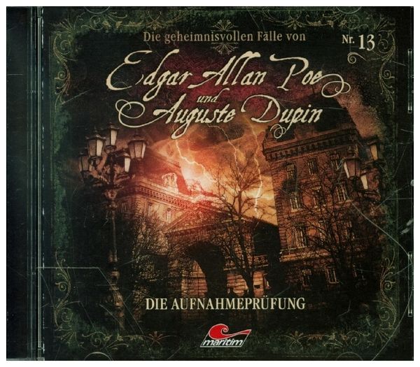 Produktbild: Edgar Allan Poe & Auguste Dupin 13 - Die Aufnahmepr&uuml;fung/CD