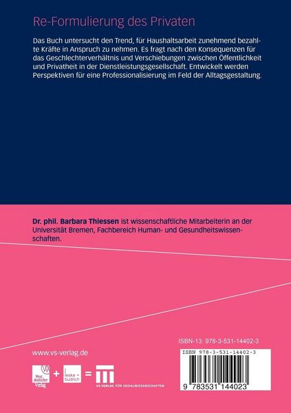 Produktbild: Re-Formulierung des Privaten