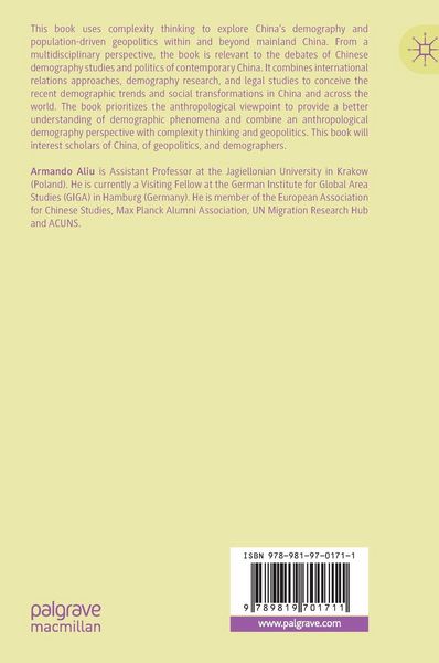 Produktbild: Complexity Thinking and China&rsquo;s Demography Within and Beyond Mainland China