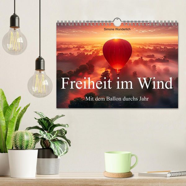 Produktbild: Freiheit im Wind - Mit dem Ballon durchs Jahr (Wandkalender 2026 DIN A4 quer), CALVENDO Monatskalender