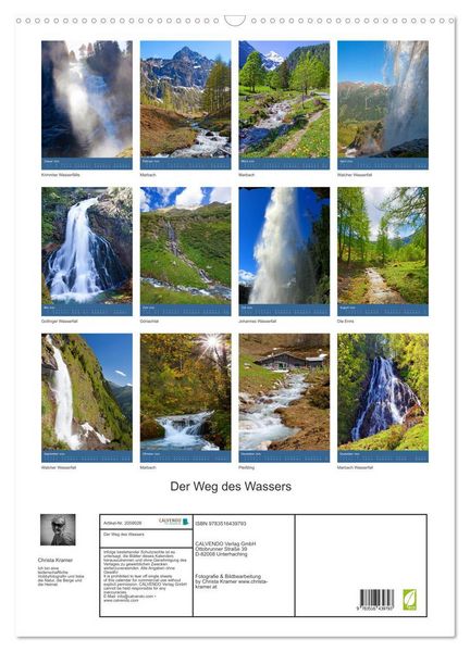Produktbild: Der Weg des Wassers (Wandkalender 2026 DIN A2 hoch), CALVENDO Monatskalender