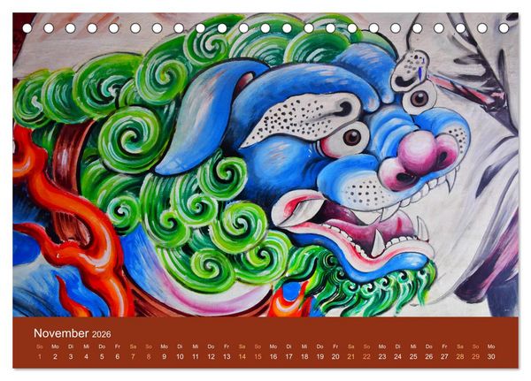 Produktbild: Buddhistische G&ouml;tter, G&ouml;tzen und D&auml;monen (Tischkalender 2026 DIN A5 quer), CALVENDO Monatskalender