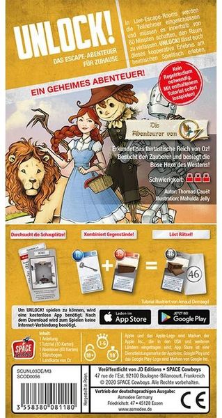 Produktbild: Unlock! Die Abenteurer von Oz (Einzelszenario) DE