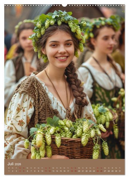 Produktbild: Bier-Liebe Von den Ahnen zu uns (hochwertiger Premium Wandkalender 2026 DIN A2 hoch), Kunstdruck in Hochglanz