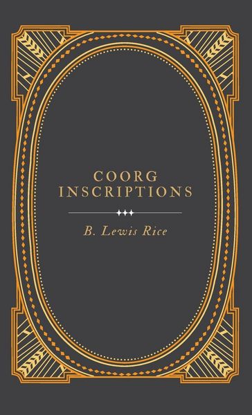 Produktbild: Coorg Inscriptions