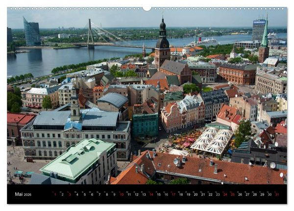 Produktbild: Hauptst&auml;dte des Baltikums (Wandkalender 2026 DIN A2 quer), CALVENDO Monatskalender