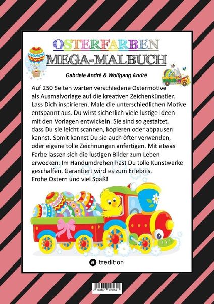 Produktbild: Mega Malbuch - Ostermotive - Osterhasen - Ostereier - Osterk&uuml;ken - Osterkorb - Hahn - Henne - Lustige Osterbilder