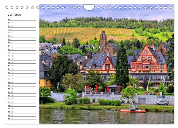 Produktbild: Der wundersch&ouml;nen Mosel entlang &ndash; Von Koblenz bis Trier (Wandkalender 2026 DIN A4 quer), CALVENDO Monatskalender