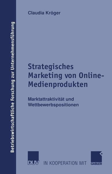 Produktbild: Strategisches Marketing von Online-Medienprodukten