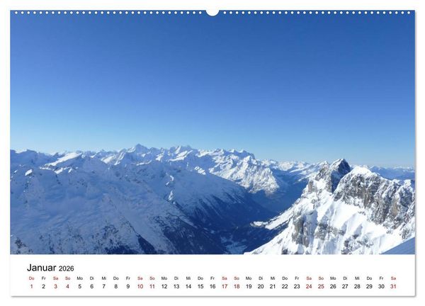 Produktbild: Wundersch&ouml;ne Landschaften in den Alpen (Wandkalender 2026 DIN A2 quer), CALVENDO Monatskalender