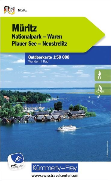 Produktbild: K&uuml;mmerly+Frey Outdoorkarte Deutschland 16 M&uuml;ritz Nationalpark 1:50.000