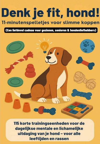 Produktbild: Denk je fit, hond! - 11-minutenspelletjes voor slimme koppen (Een liefdevol cadeau voor gezinnen, senioren & hondenliefhebbers)