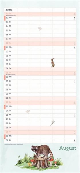 Produktbild: tm Tiere des Waldes Familienplaner 2027