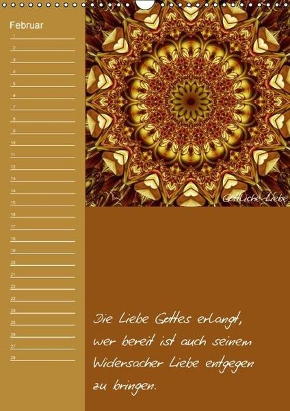 Produktbild: Mandala - Spiegel der Seele / immerw&auml;hrender Geburtstagskalender (Wandkalender immerw&auml;hrend DIN A3 hoch)