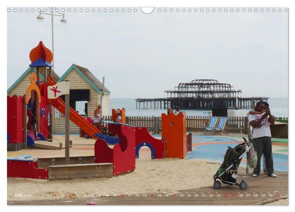 Produktbild: Brighton Pier Bunter Sommer (Wandkalender 2026 DIN A3 quer), CALVENDO Monatskalender