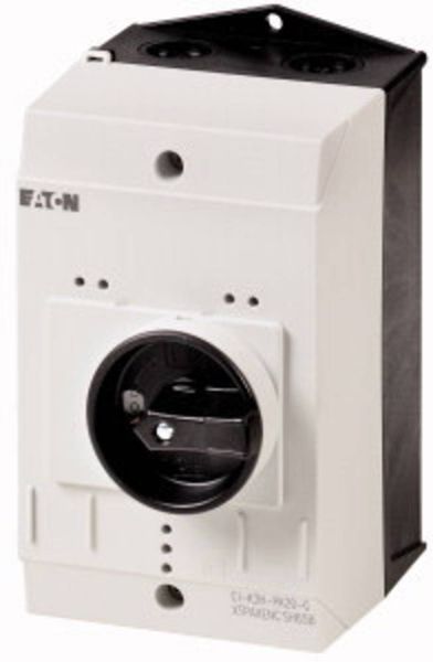 Eaton CI-K2-PKZ0-G Leergehäuse mit Drehschalter (L x B x H) 130 x 100 x 160 mm Grau, Schwarz 1 St.