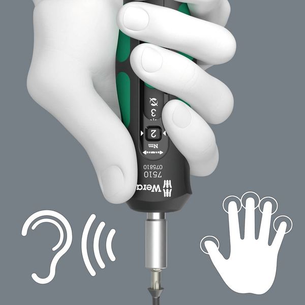 Produktbild: Drehmomentschraubendreher 7510 1/4 Zoll 1-3 Nm WERA