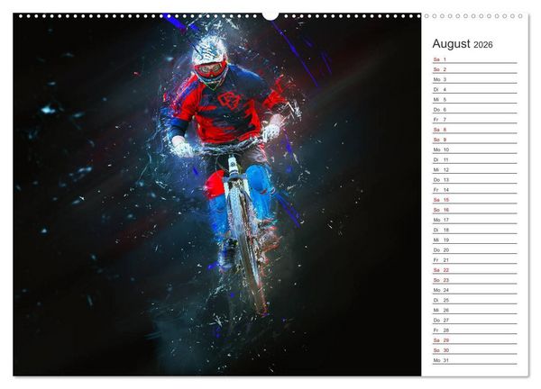 Produktbild: Downhill Explosion (hochwertiger Premium Wandkalender 2026 DIN A2 quer), Kunstdruck in Hochglanz