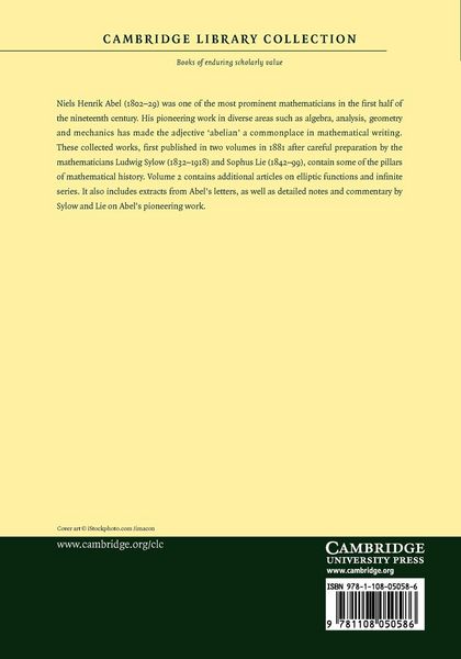 Produktbild: Oeuvres Completes de Niels Henrik Abel