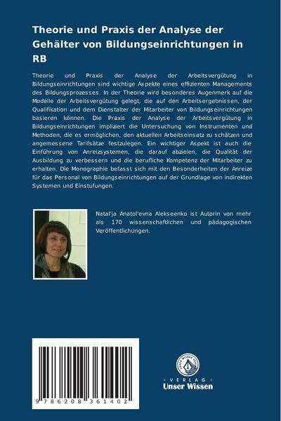 Produktbild: Theorie und Praxis der Analyse der Geh&auml;lter von Bildungseinrichtungen in RB