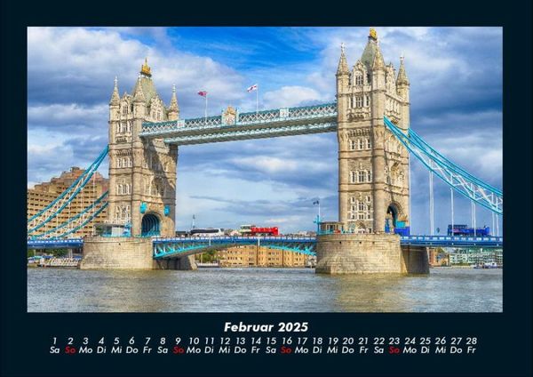 Produktbild: Londons sch&ouml;nste Seiten 2025 Fotokalender DIN A4