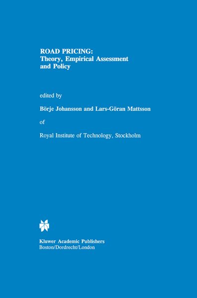 Produktbild: Road Pricing: Theory, Empirical Assessment and Policy