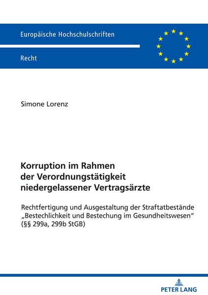 Produktbild: Korruption im Rahmen der Verordnungst&auml;tigkeit niedergelassener Vertrags&auml;rzte